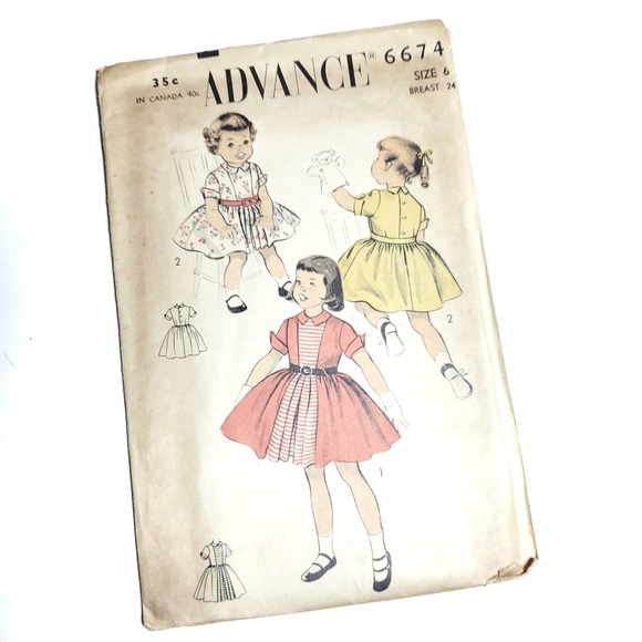 Vintage | Girls Dress Sewing Pattern 6